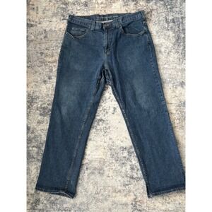 Duluth Trading Co Flex‎ Weekender Jeans Mens 38x30 (36x30) Blue Straight Denim